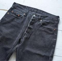 【ゴールデンサイズ】80s 90s Levi's501 ブラック・後染め　UK製のサムネイル