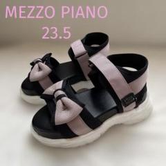 美品♪メゾピアノジュニア　リボンスポーツサンダル　23.5　Мサイズ