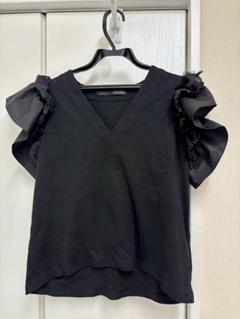 Adonisis アドニシス　グレー ニットベスト フリル袖【未使用品】 ブラウス シャツ ニットベスト セット レディース フリル
