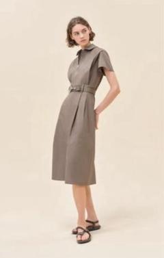 大人のエレガント シャツワンピ【HERMES】シャツドレス (HERMES