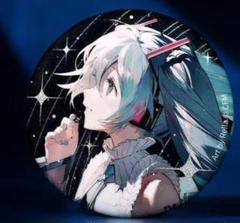 ホロ加工缶バッジA＜asteroid：初音ミク＞ - Rella Artworks