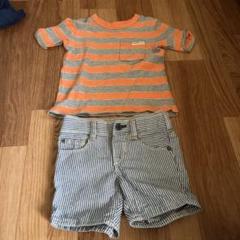 GAP 12-18ヶ月 Tシャツとショートパンツセット