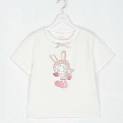 ベリエちゃん 袖アップリケTシャツ（Tシャツ） | mezzo piano