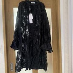 花柄シースルーカットソー