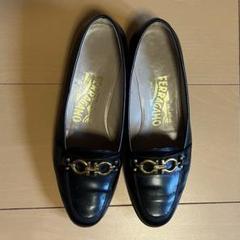 極美品　フェラガモ　ローファー　23.5 VARA（Salvatore Ferragamo） フェラガモ ローファー レディース