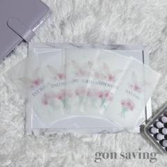 savingリフィル 花 ウサギ 韓国 バインダー貯金 家計簿 貯金 封筒 A6のサムネイル