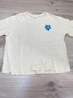 花柄メッセージTシャツ クリーム色　　110