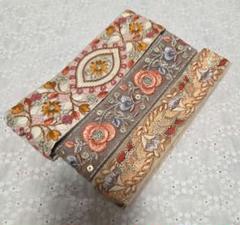 インド刺繍リボン　各約１m 　3本セット
