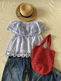 アースのオフショルダートップス