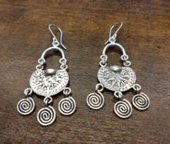 カレンシルバー　ピアス　ハンドメイド　海外仕入れ