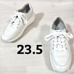 【良品】Joya ジョヤ　レザースニーカー（24）サイドジップ　コンフォート　赤 美品✨Joya ジョヤ TOKYO Ⅱ レザー スニーカー サイドジップ 24