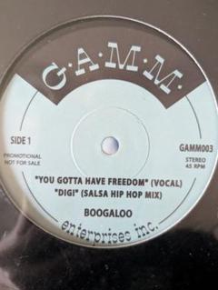 レコード　Boogaloo You Gotta Have Freedom