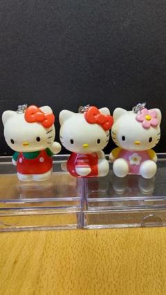 ハローキティ ソフビ キーホルダー 3個セット