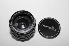ミノルタ　MD 28mm f3.5 純正フード付き Yahoo!オークション - jaD 並品 New MD 28mm F2 F2.8 F3.5