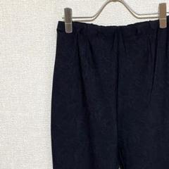 イージーパンツ テーパードパンツ 花柄 ウエストゴム ストレッチ 大きめ 薄手