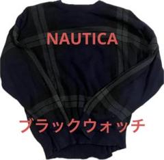 スーパーセール 半額タイムセール 90s NAUTICA BLACK WATCH ブラックウォッチ セーター - メルカリ トップス