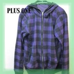 PLUS ONE プラスワン　パーカー　トレーナー　スウェット　トップス　Mのサムネイル