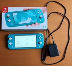 【※ジャンク品注意！！】Switch Lite ターコイズ(箱・充電器有り)