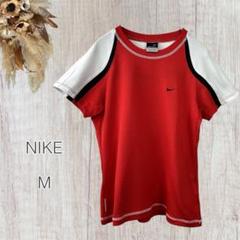 美品✨NIKE ナイキ（M）半袖 Tシャツ 赤 通気性◎ スポーツ ランニング