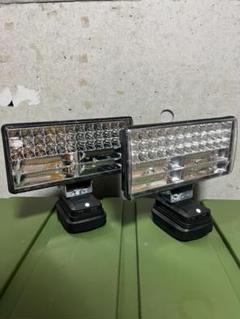 ２個セット　マキタ互換 大型８４LEDライト　ワークライト 蓄光シール付き