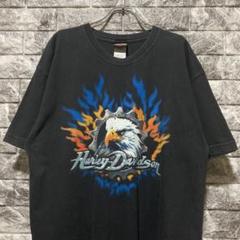 HARLEY DAVIDSON Tシャツ USA製 ハーレーダビッドソン 鷹
