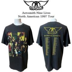 【古着】Aerosmith Nine Lives 1997 Tour T【L】