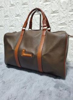 LANCEL ランセル ナイロン×本革 レザー キャリー 旅行 ボストンバッグ LANCEL ランセル ボストンバッグ トラベルバッグ 旅行用バッグ