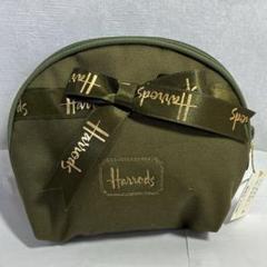 Harrods　ハロッズ　ポーチ　２点セット　大小ペアポーチ Harrods ハロッズ ポーチ 2点セット 大小ペアポーチ - バッグ