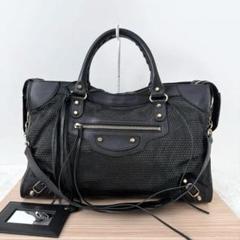 【美品】BALENCIAGA THE CITY メッシュ 2way ブラック