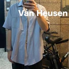 Van Heusen（バンヒューゼン）　半袖 グレー系 ヴィンテージ　夏　古着