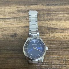 SEIKO ステンレススチール ブルー文字盤 時計