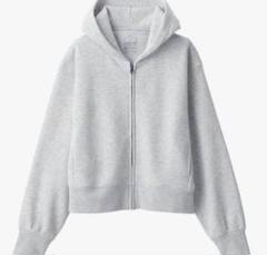 【無印良品】短丈 zip up parker black XL 16_2_70850a3a-0482-420e-ba42-