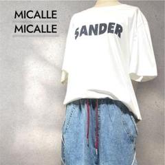 ⭐️新品未使用 ⭐️MICALLEMICALLE ロゴプリントTシャツ 半袖白T 2025年最新】MICALLE MICALLE 柄・デザイン：プリント（ロゴなど