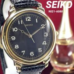 ☆海外人気モデル SEIKO 9021-6080 日本製 QZ 電池換済 腕時計