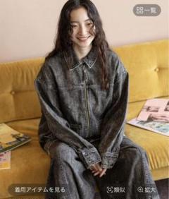 美品‪︎‬ ‪︎☺︎ [NKJ 2024AW]WORK DENIM BLOUSON - メルカリ‬