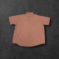 L.L.Beanエルエルビーン古着半袖シャツボタンダウンサーモンピンクR715