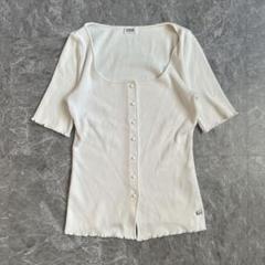 FOXEY BOUTIQUE（one）リブカーディガン＊スクエアネック＊5分袖