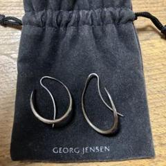 GEORG JENSEN シルバー フープピアス