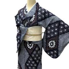 不器用過ぎるぶきっちょ　有松鳴海絞り　リメイクオーダー 綿 浴衣生地 有松鳴海絞り 柿渋染め 着物リメイク プルオーバー