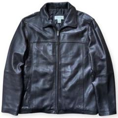 90s VINTAGE レザー 短丈 ブラック スウィングトップ ジャケット 90s Itallo 本革 レザージャケット ブルゾン 50 スウィング