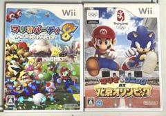 【2本セット】マリオパーティ8 , マリオ＆ソニック AT 北京オリンピック