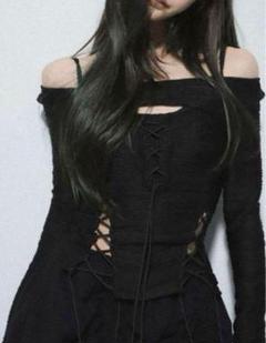 meltthelady layered camisole dress☆ブラック☆