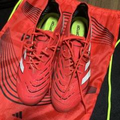 adidas マクドナルド　フットサルシューズ レッド/オレンジ 収納袋付き fujispo_fy6164