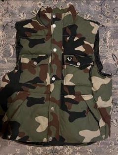 関税込み♪【TRUE RELIGION】CAMO 迷彩柄 ロゴ★パーカー REALCONTENTS アノラックパーカー メンズ ビッグシルエット
