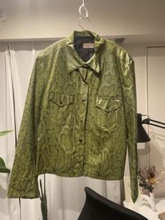 contena store 購入パイソン柄 フェイクレザーシャツ contena store 購入パイソン柄 フェイクレザーシャツ