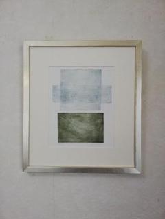 絵画・額縁・版画・オバタ クミ・新品未使用・エッチング・美術品・インテリア・雑貨 抽象画 絵画 銅版画 エッチング オバタクミ 「サンクチュアリ