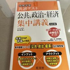 大学入学共通テスト公共,政治・経済集中講義