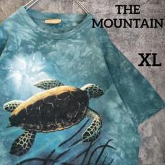 ザマウンテン カメ 海 アニマルTシャツ ナイスデザイン アメリカ古着