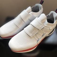 新品未使用 FootJoy 27.5cm ゴルフシューズ ホワイト/レッド