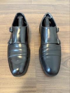 ★値下げ★NANO UNIVERSE ダブルモンクストラップ シューズ CATEGORY LEATHER | unnames.onlineshop